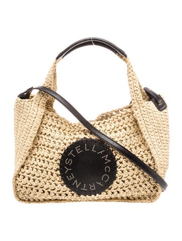 Raffia Top Handle Bag