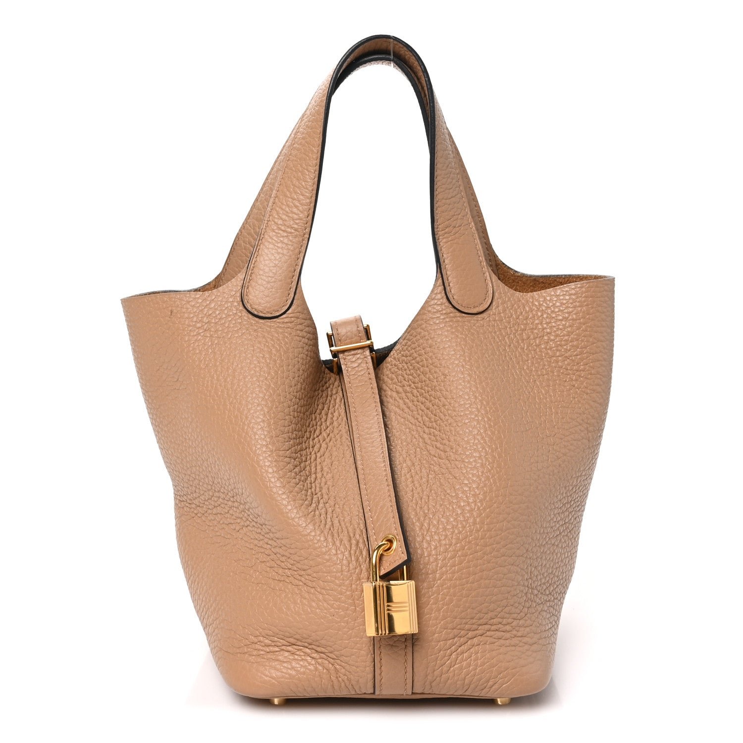 Hermes Hermes Taurillon Clemence Picotin Lock 18 PM Chai