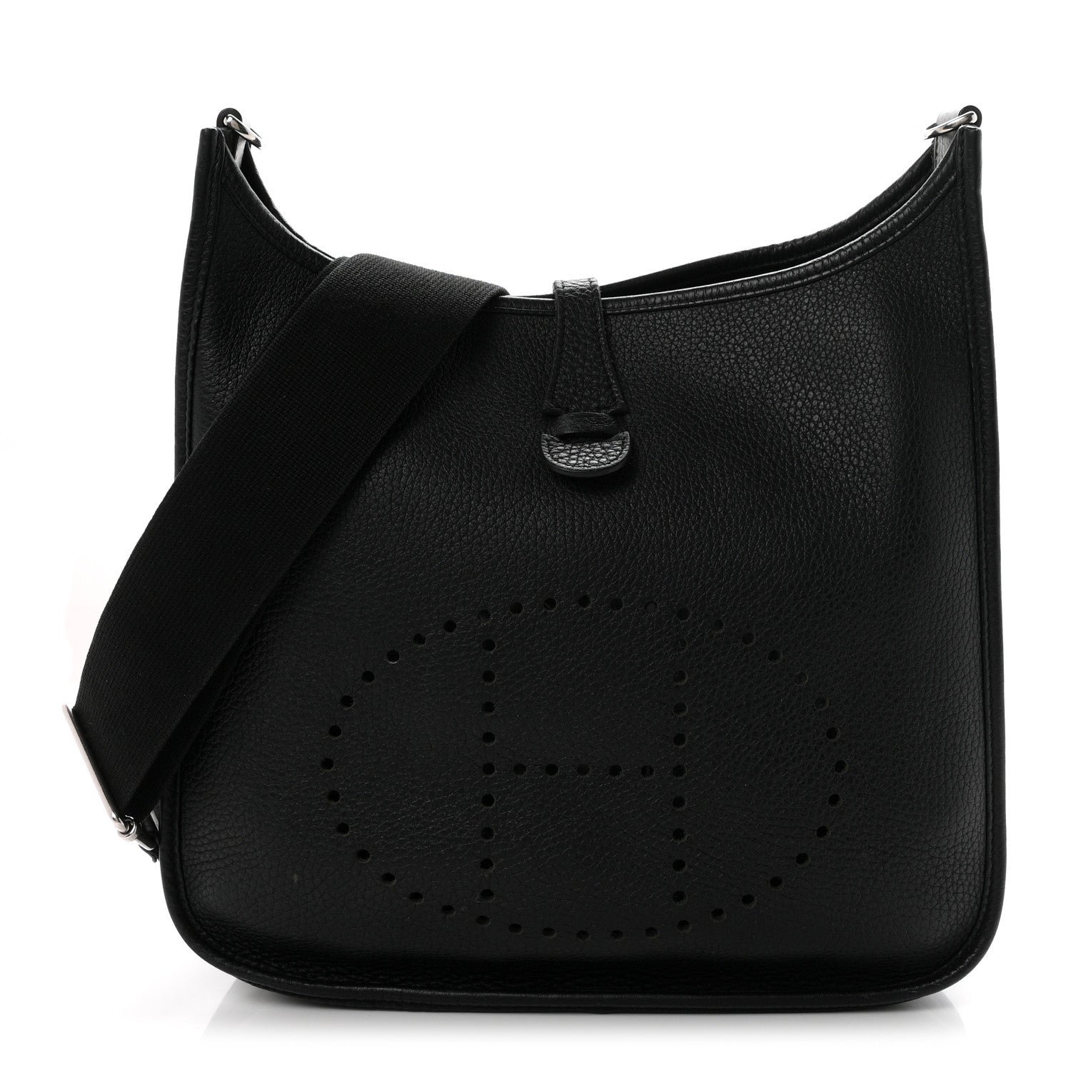 Hermes Taurillon Clemence Evelyne III PM Black