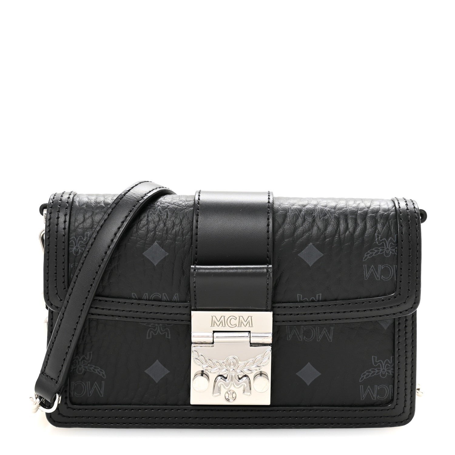 MCM MCM Visetos Mini Tracy Crossbody Bag Black
