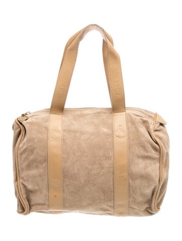 Mark Cross Suede Top Handle Bag Vintage