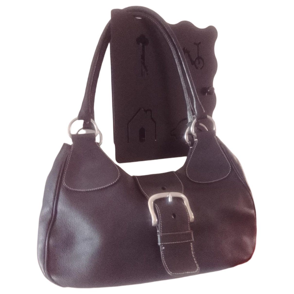 Moon leather handbag