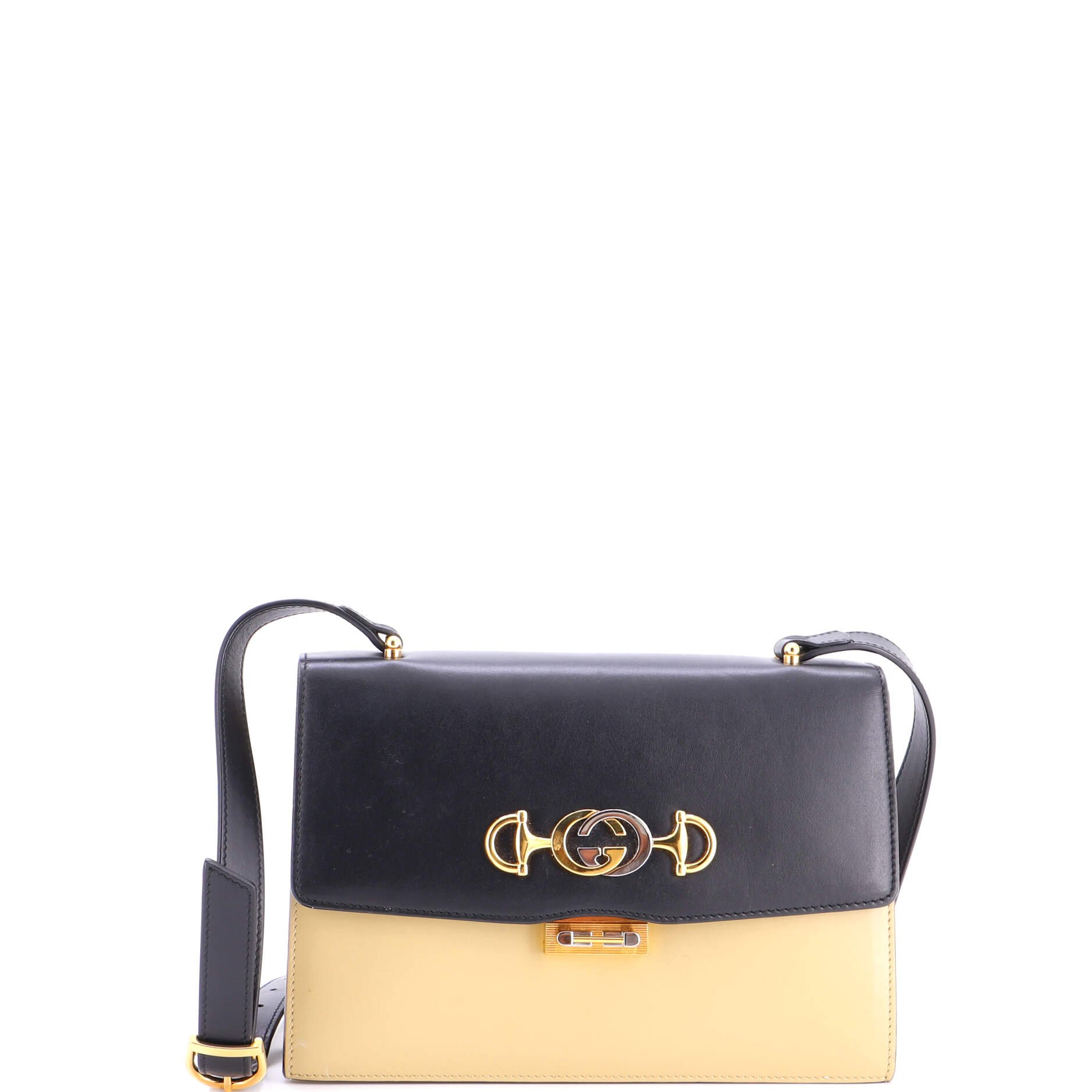 Zumi Flap Shoulder Bag Leather Small