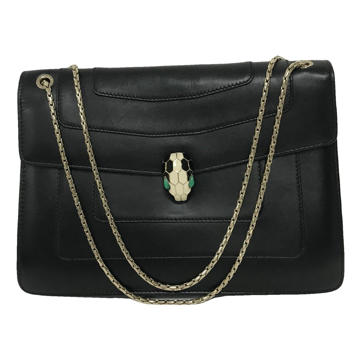 Serpenti leather handbag
