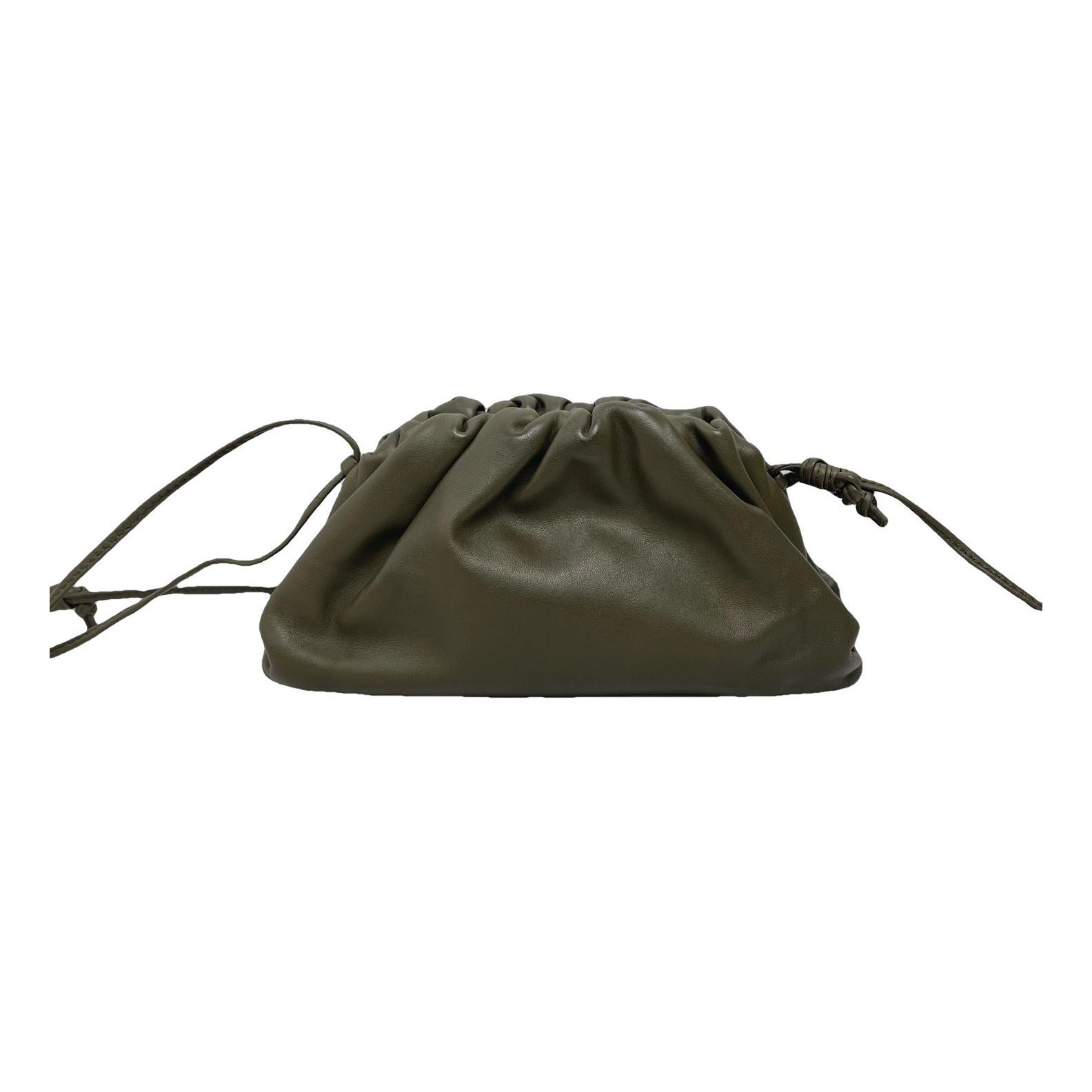 Pouch leather handbag