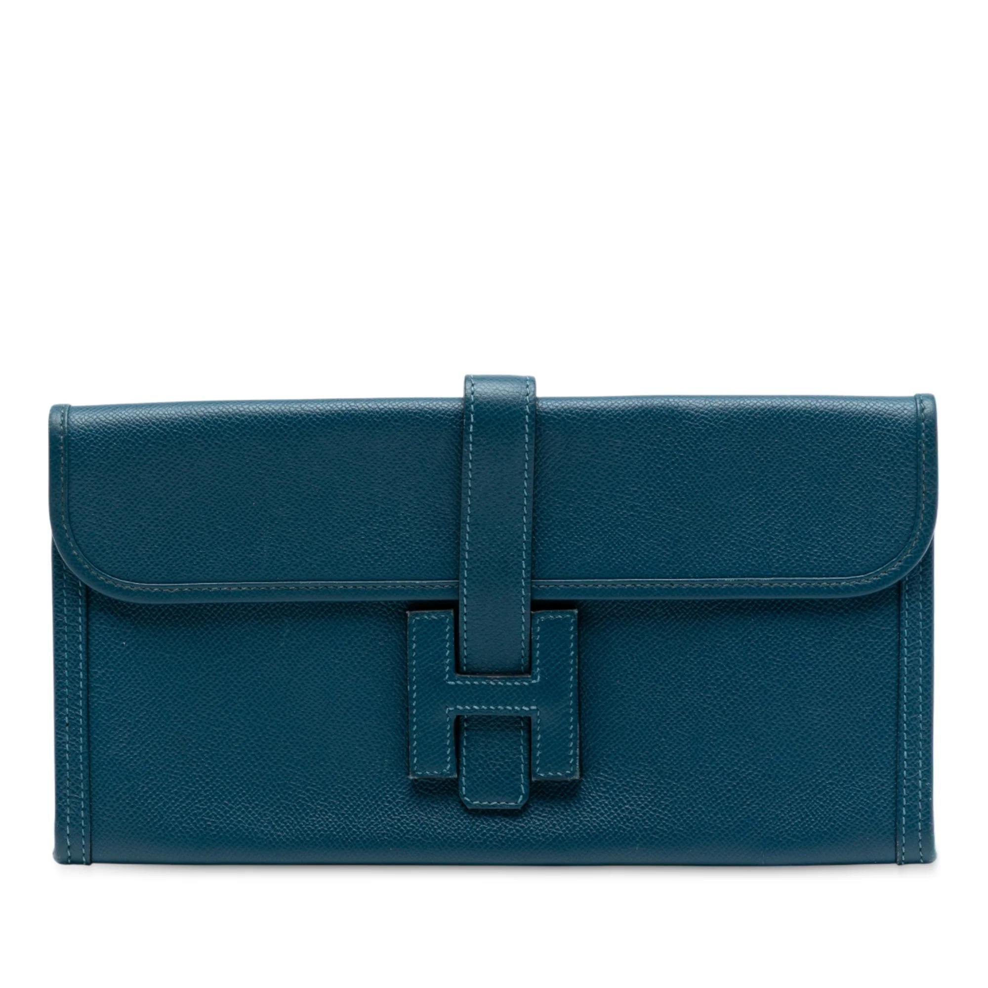 Hermes Jige Elan 29 Handbag Vert Bosphore Epsom Leather 2013