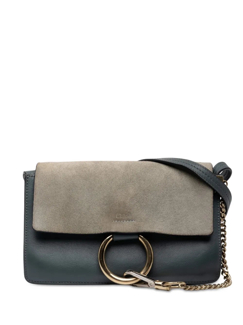2017 Small Suede and Calfskin Faye crossbody bag