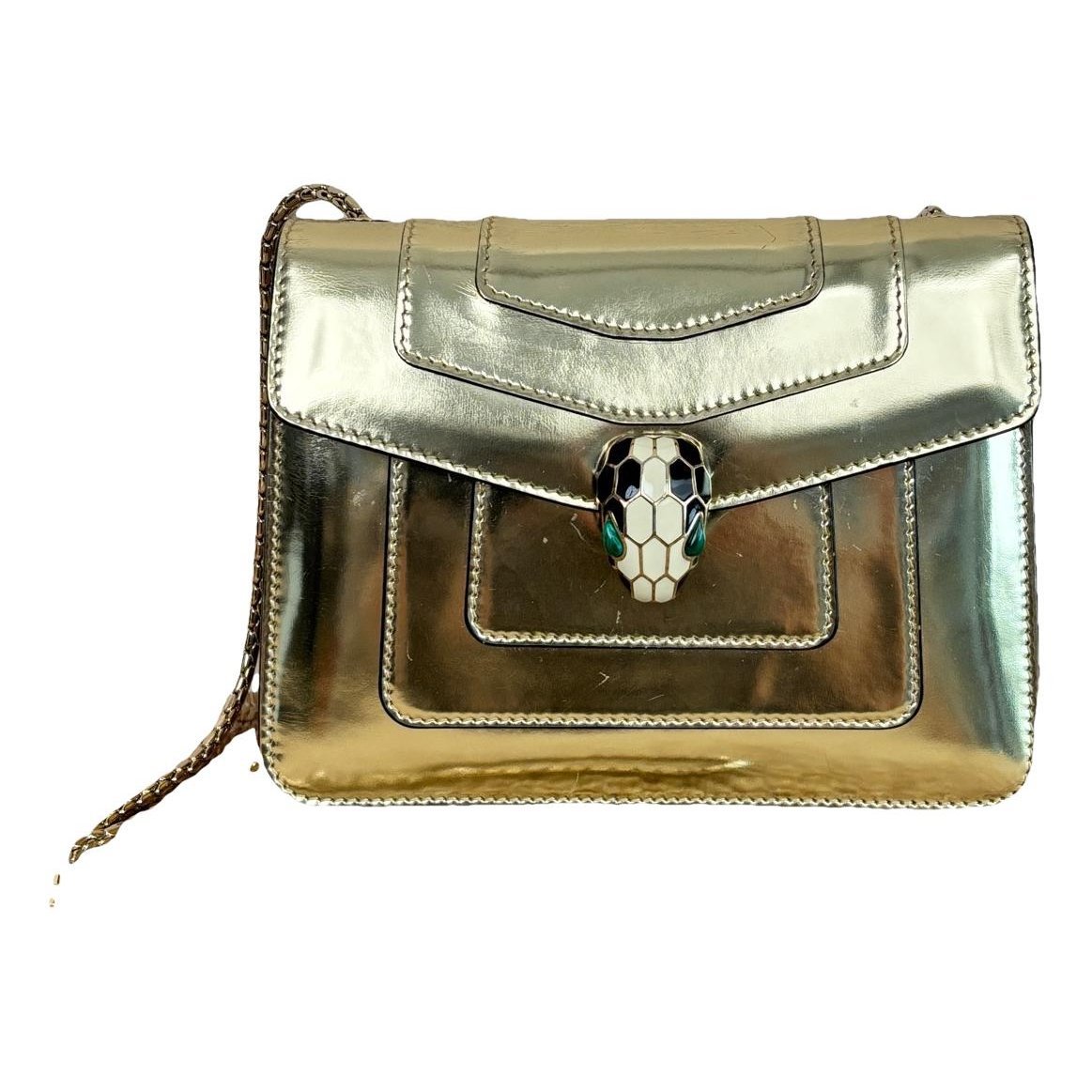 Serpenti leather handbag