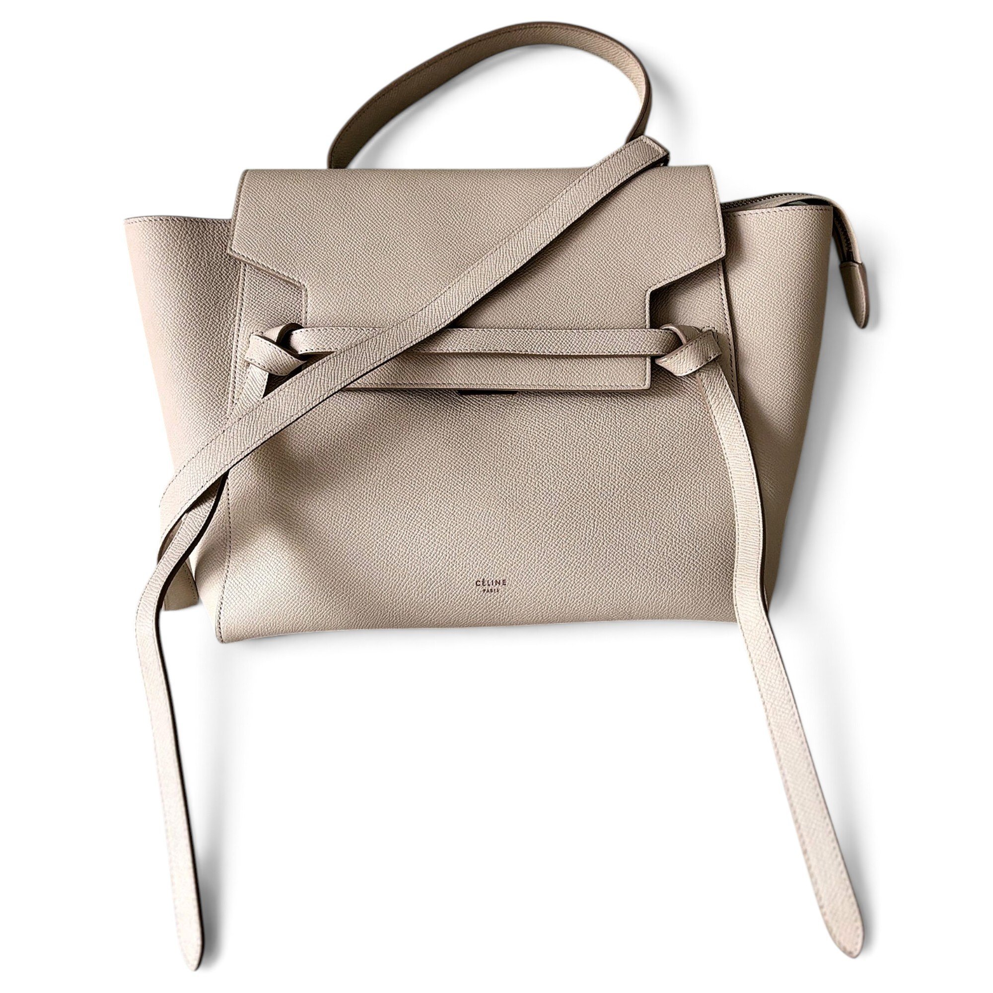 Belt leather handbag