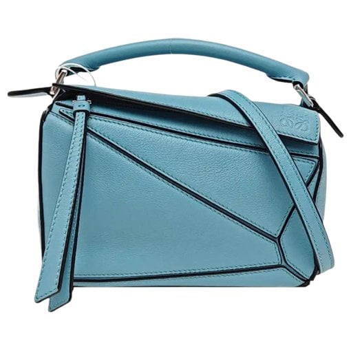 Puzzle leather handbag