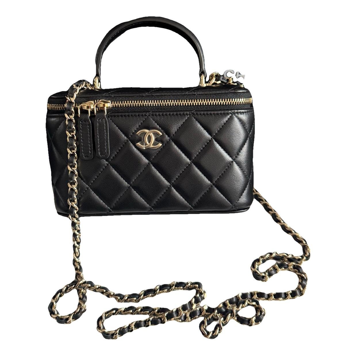 Vanity leather handbag