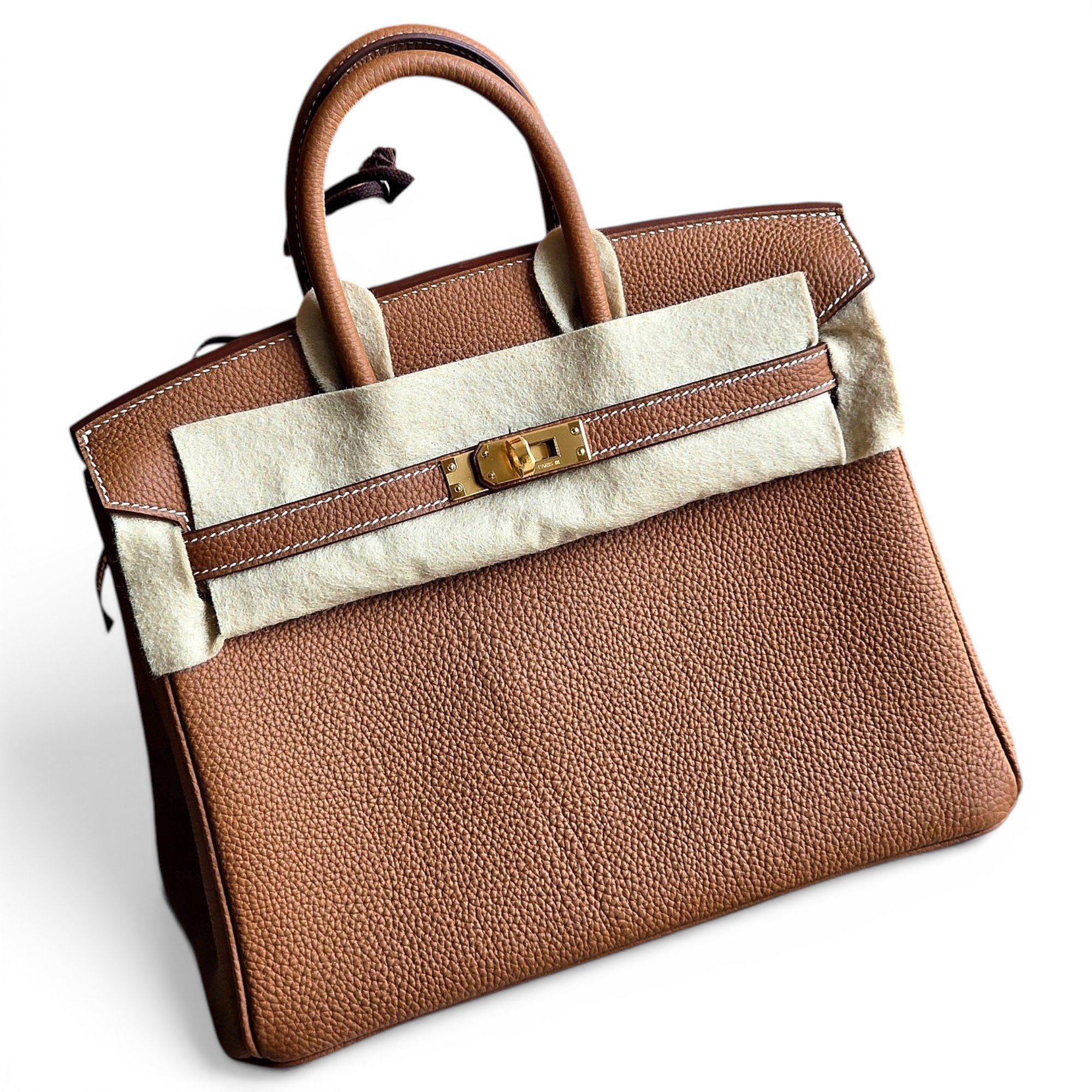 Birkin 25 leather handbag