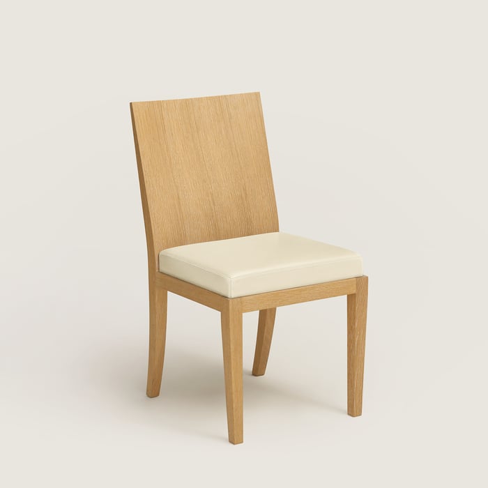 Ivoire Reeditions J.-m. Frank Par Hermès Chair With Padded Seat