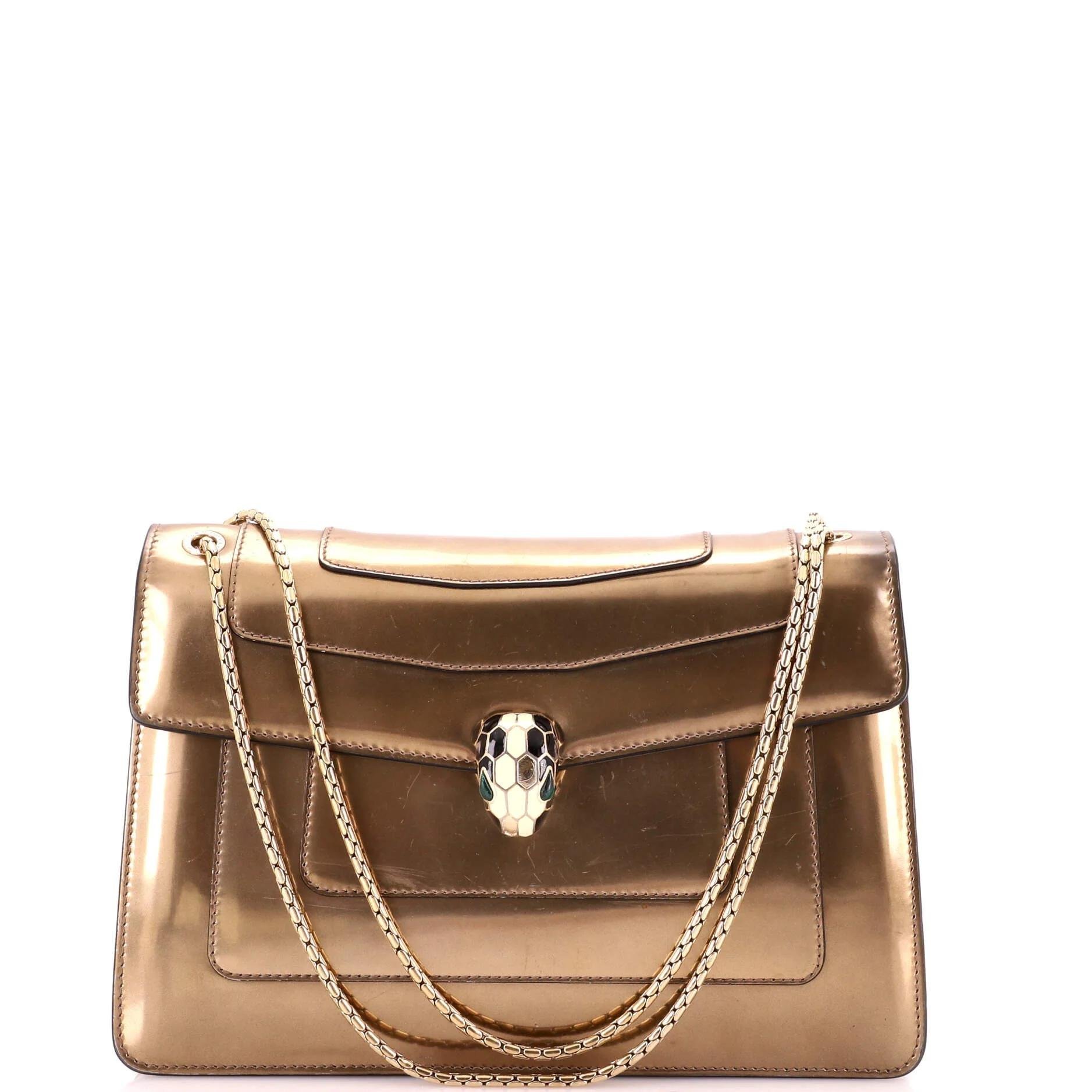 Patent leather handbag