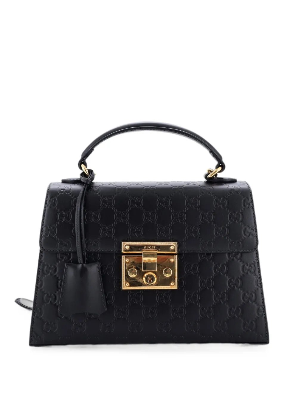 Padlock Top Handle Bag Guccissima Leather Small shoulder bag