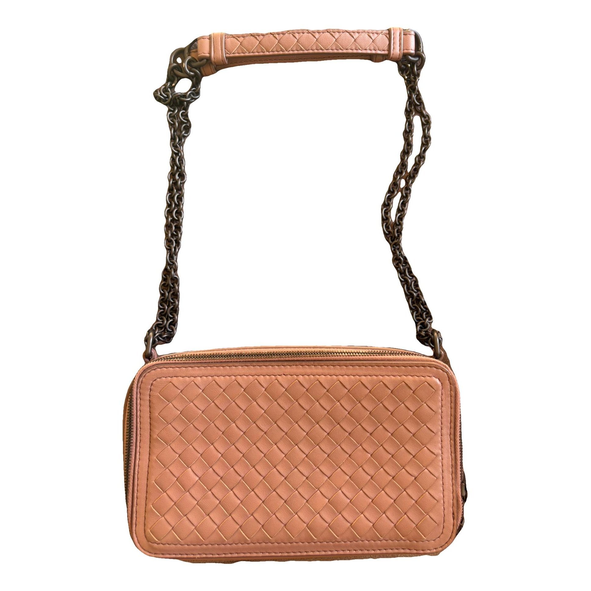 Leather clutch bag