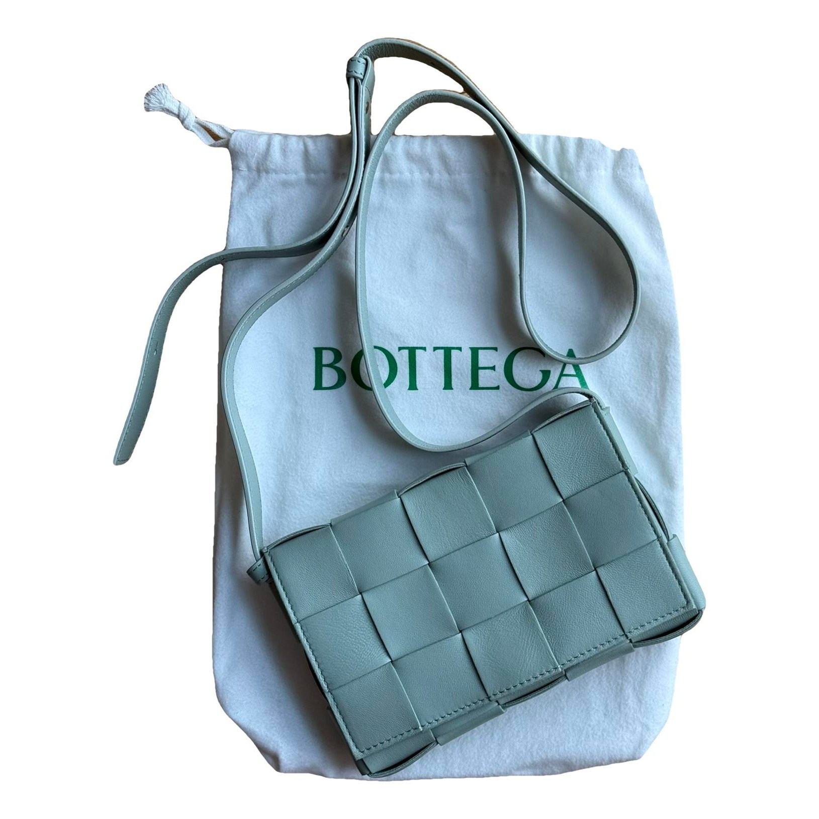 Cassette leather crossbody bag