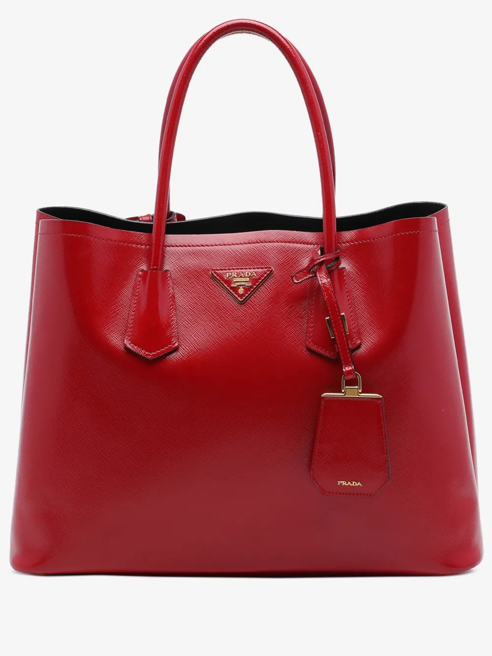 2010-2026 Medium Saffiano Vernice Double satchel