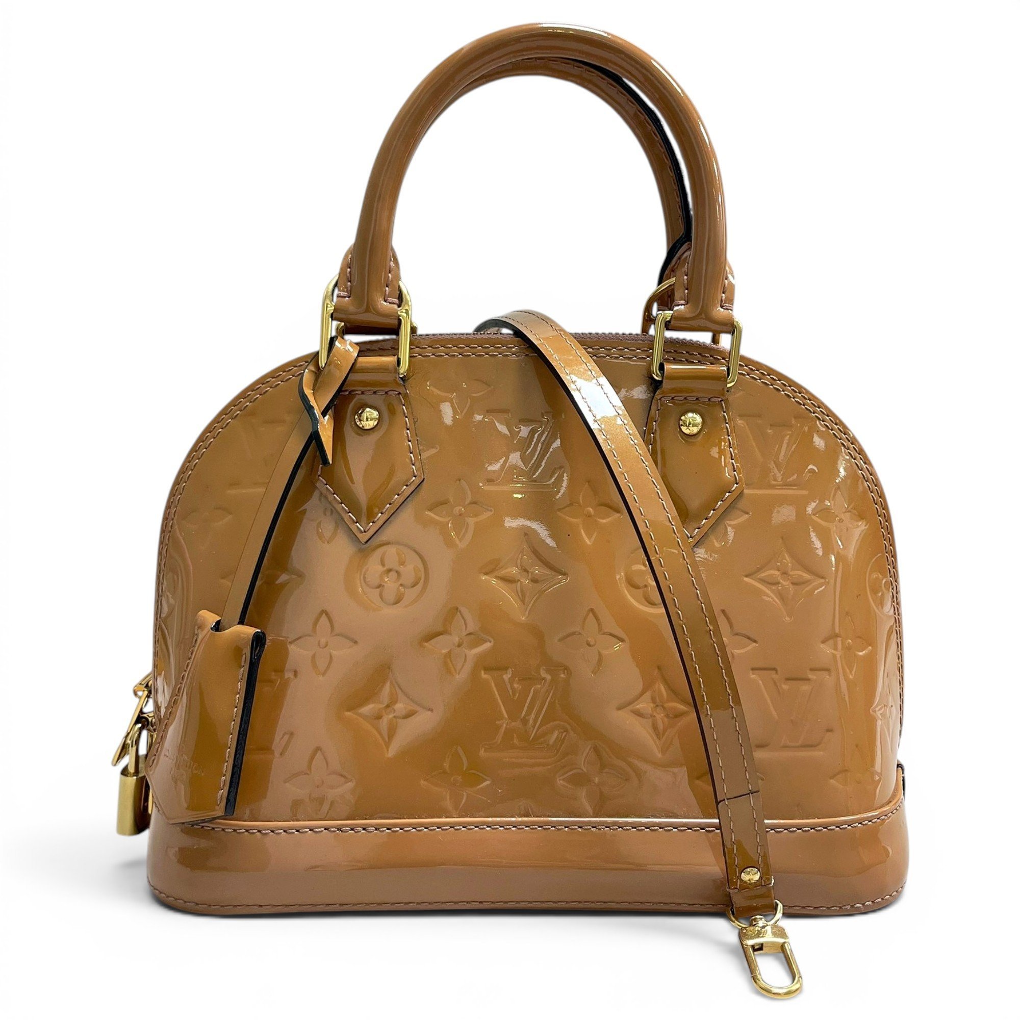 Alma BB patent leather handbag