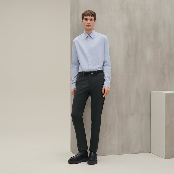 Bleu Pâle "Attela'H" Fitted Shirt
