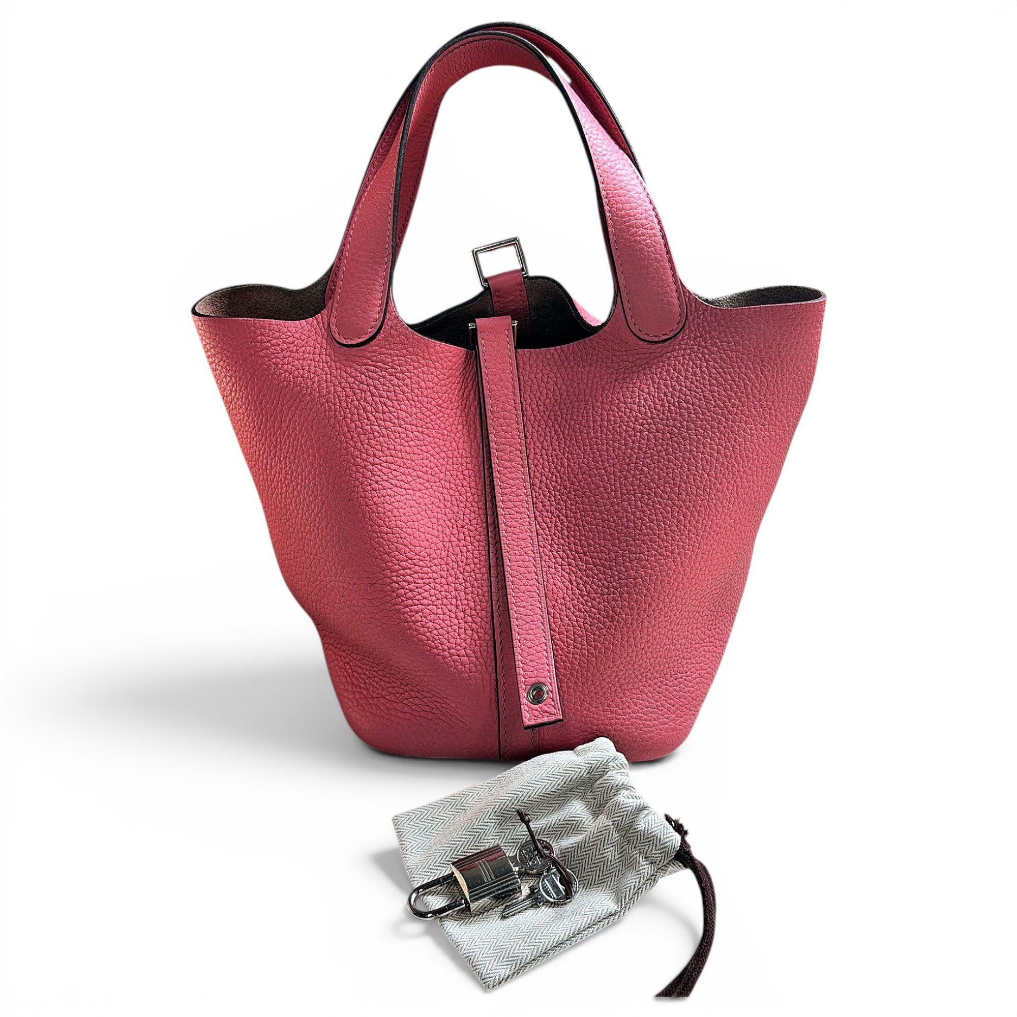 Picotin leather handbag