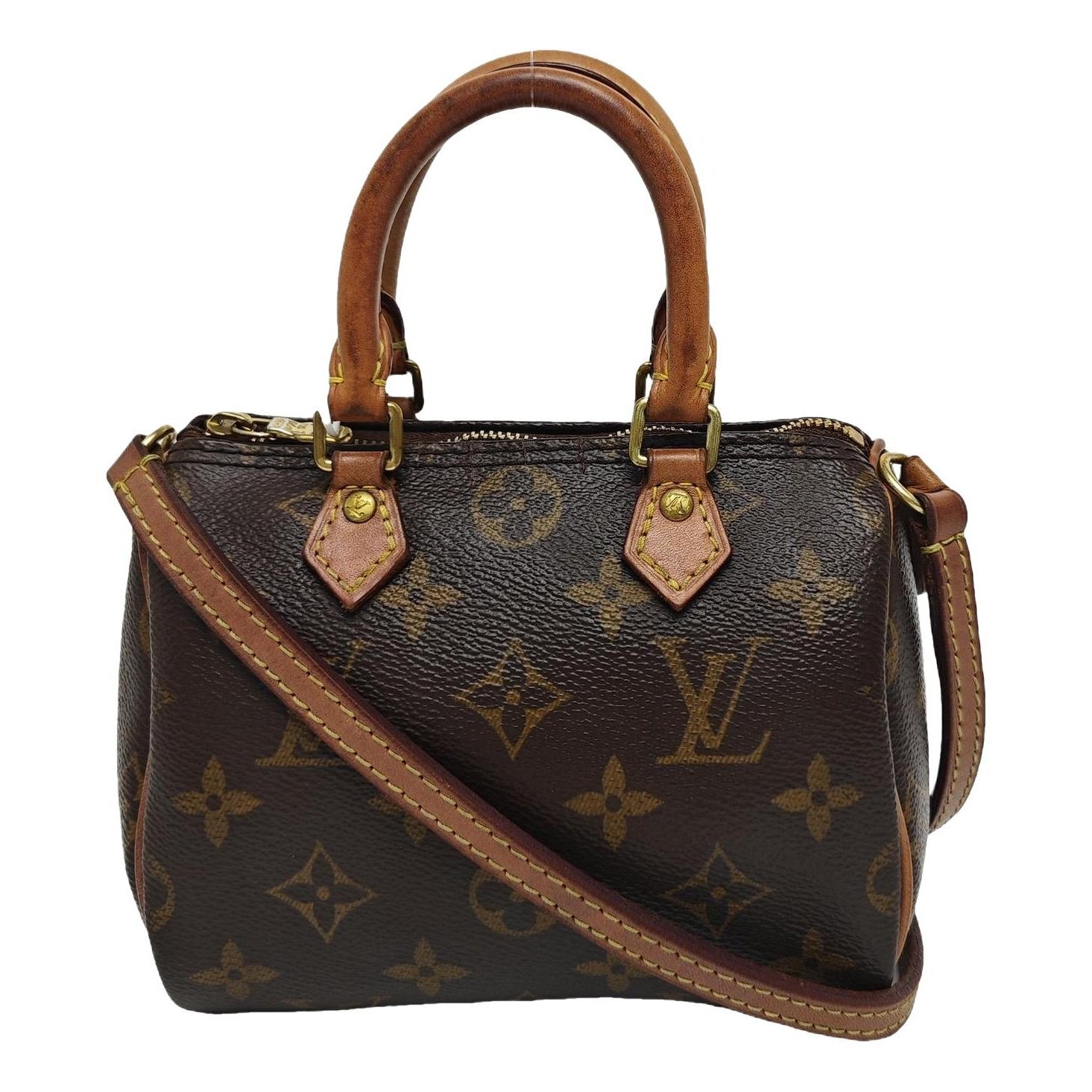Nano Speedy / Mini HL leather handbag