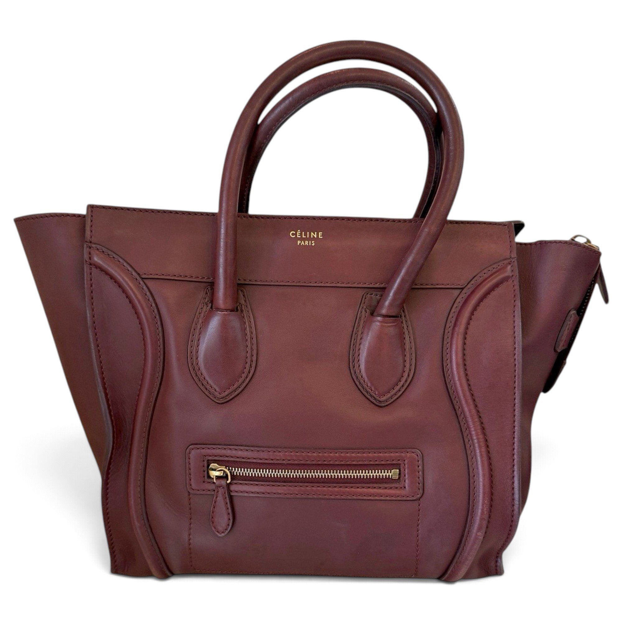 Luggage leather tote