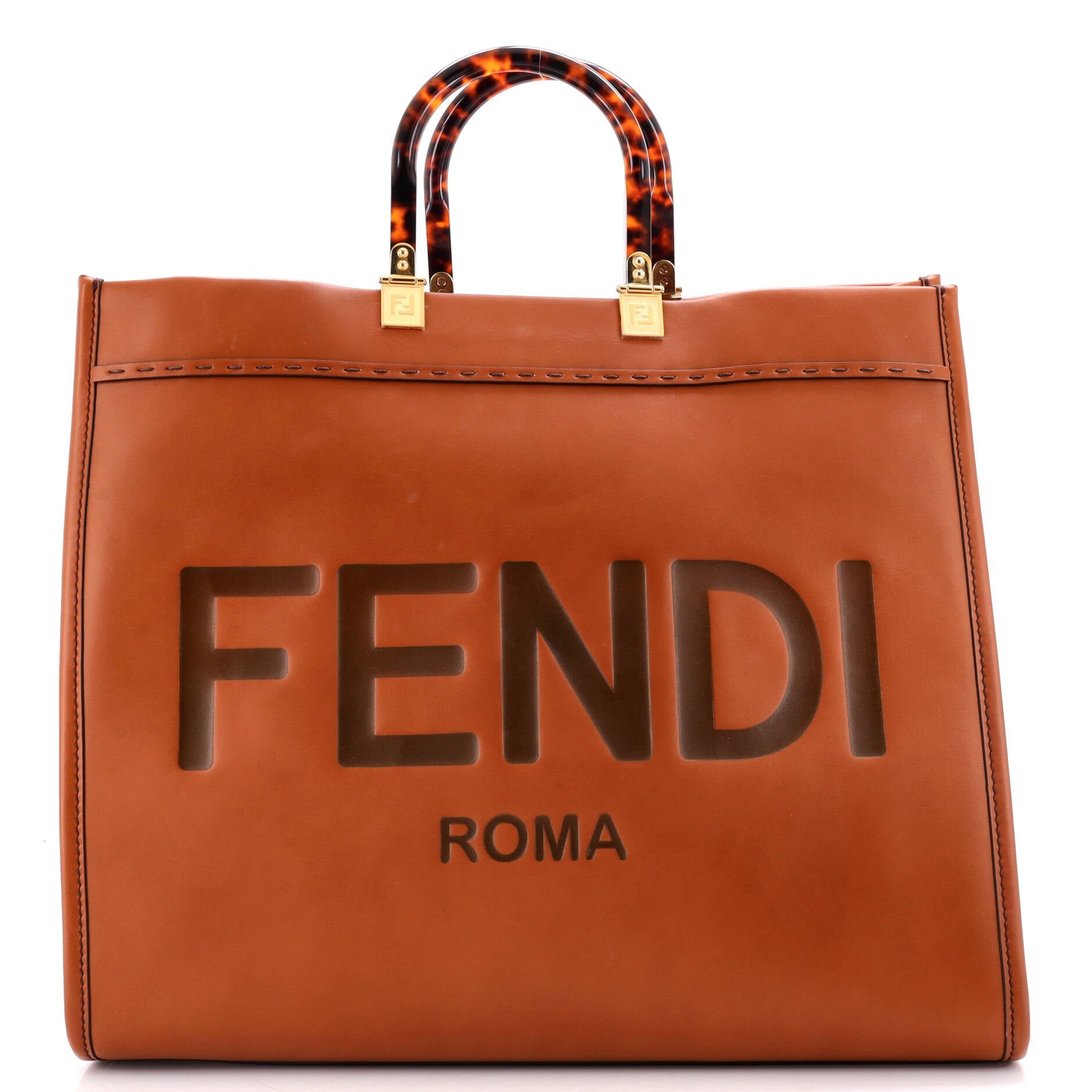 Sunshine Shopper Tote Leather Large