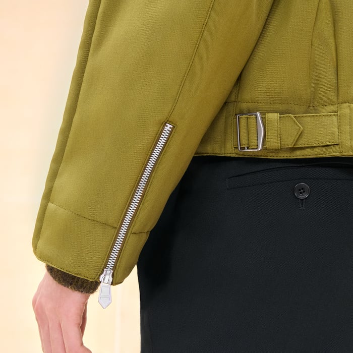 Anis Straight Cut Jacket With Bridle Detail