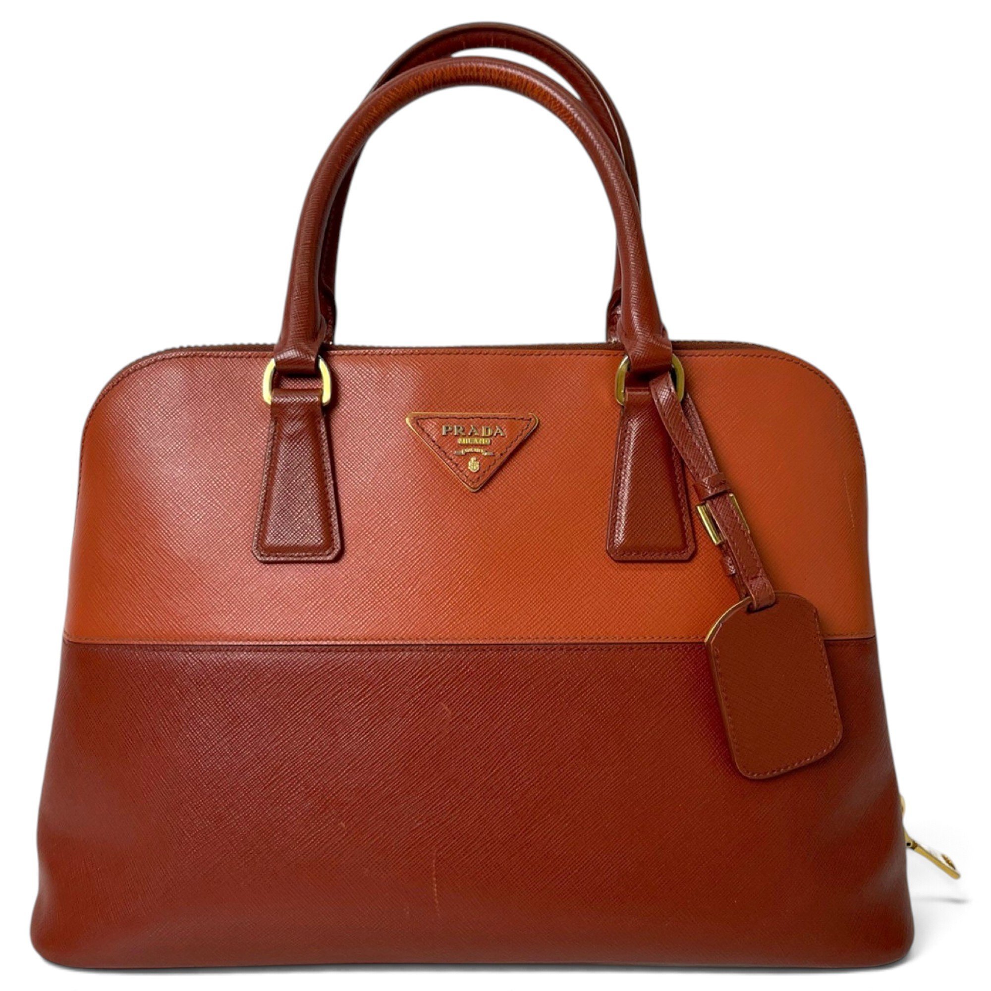 Prada Leather bowling bag