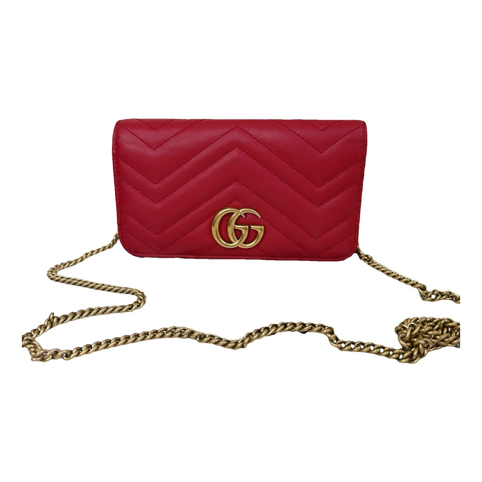 GG Marmont Chain Flap leather handbag