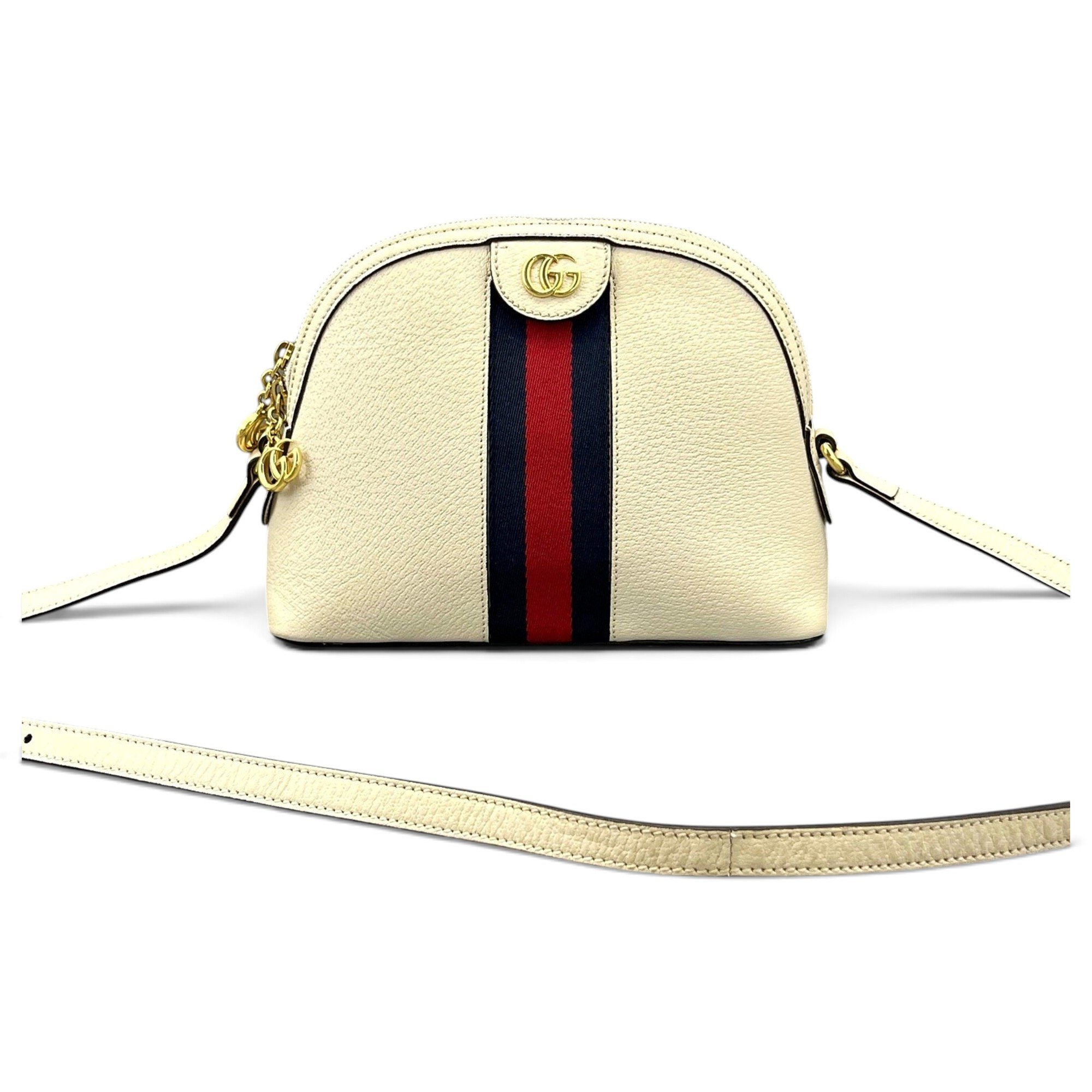 Ophidia Dome leather crossbody bag