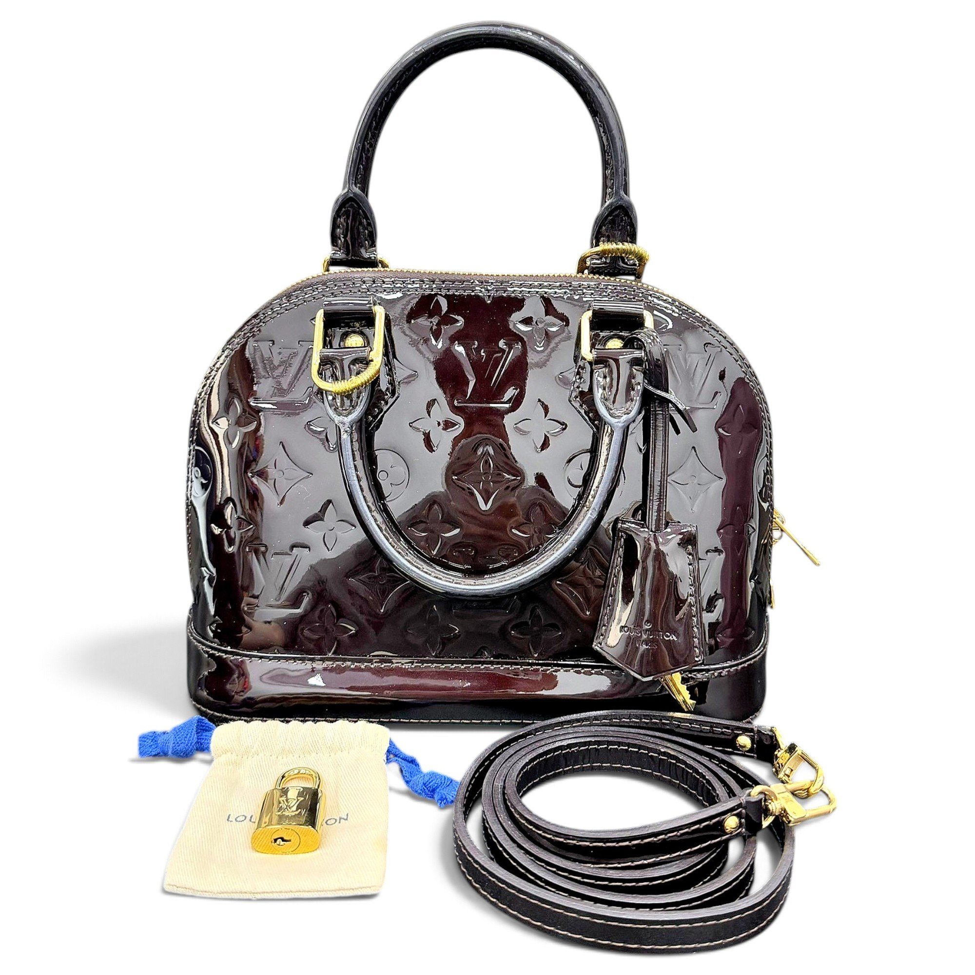 Alma BB patent leather handbag