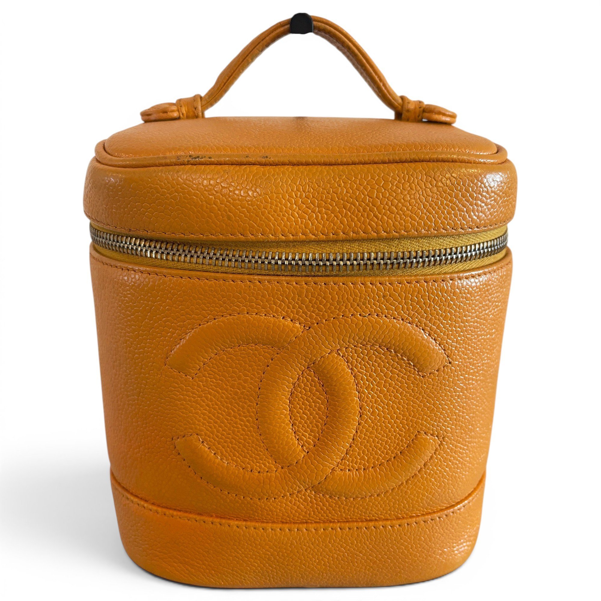 Vanity leather handbag