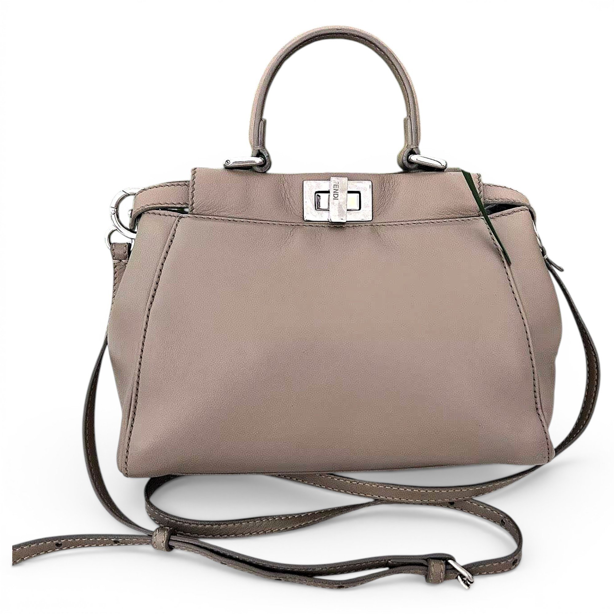 Peekaboo leather handbag