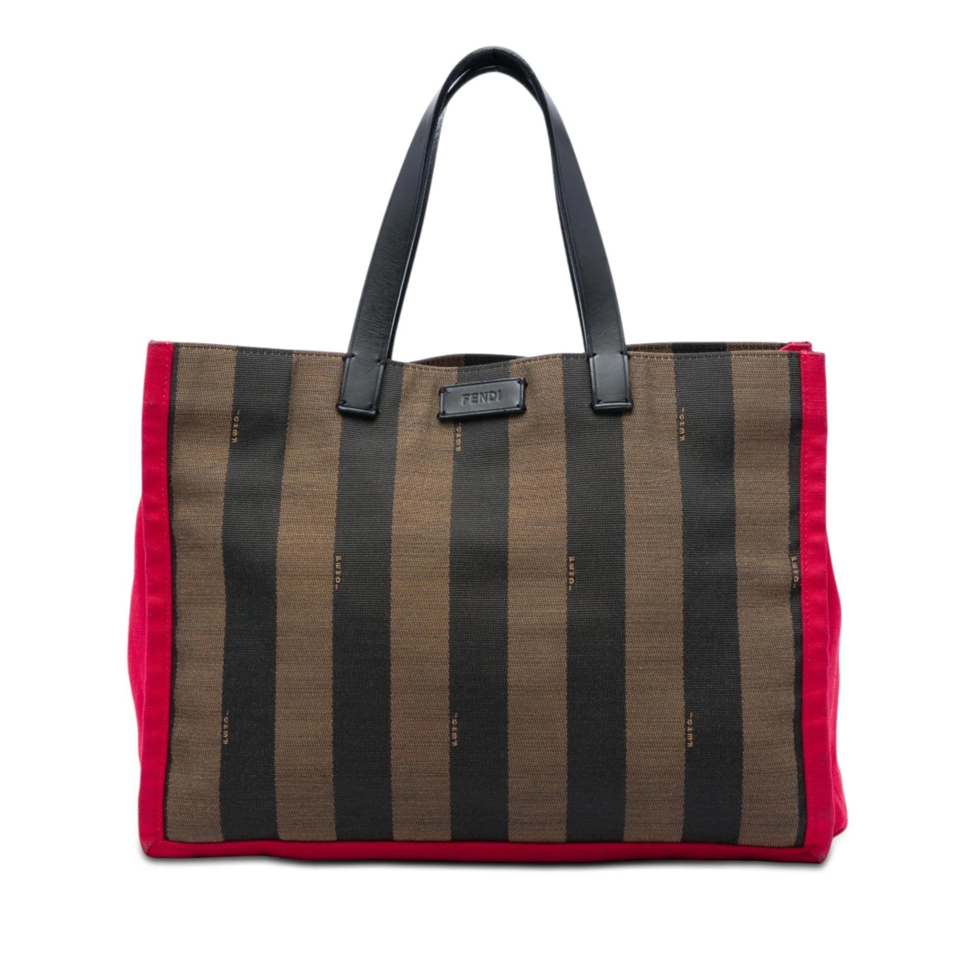 Pocket leather tote
