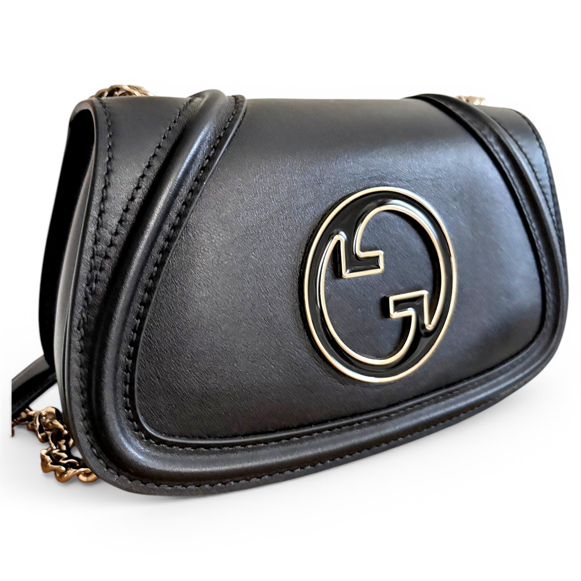 Blondie leather clutch bag