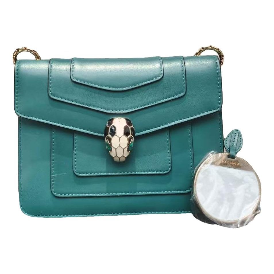 Serpenti leather handbag