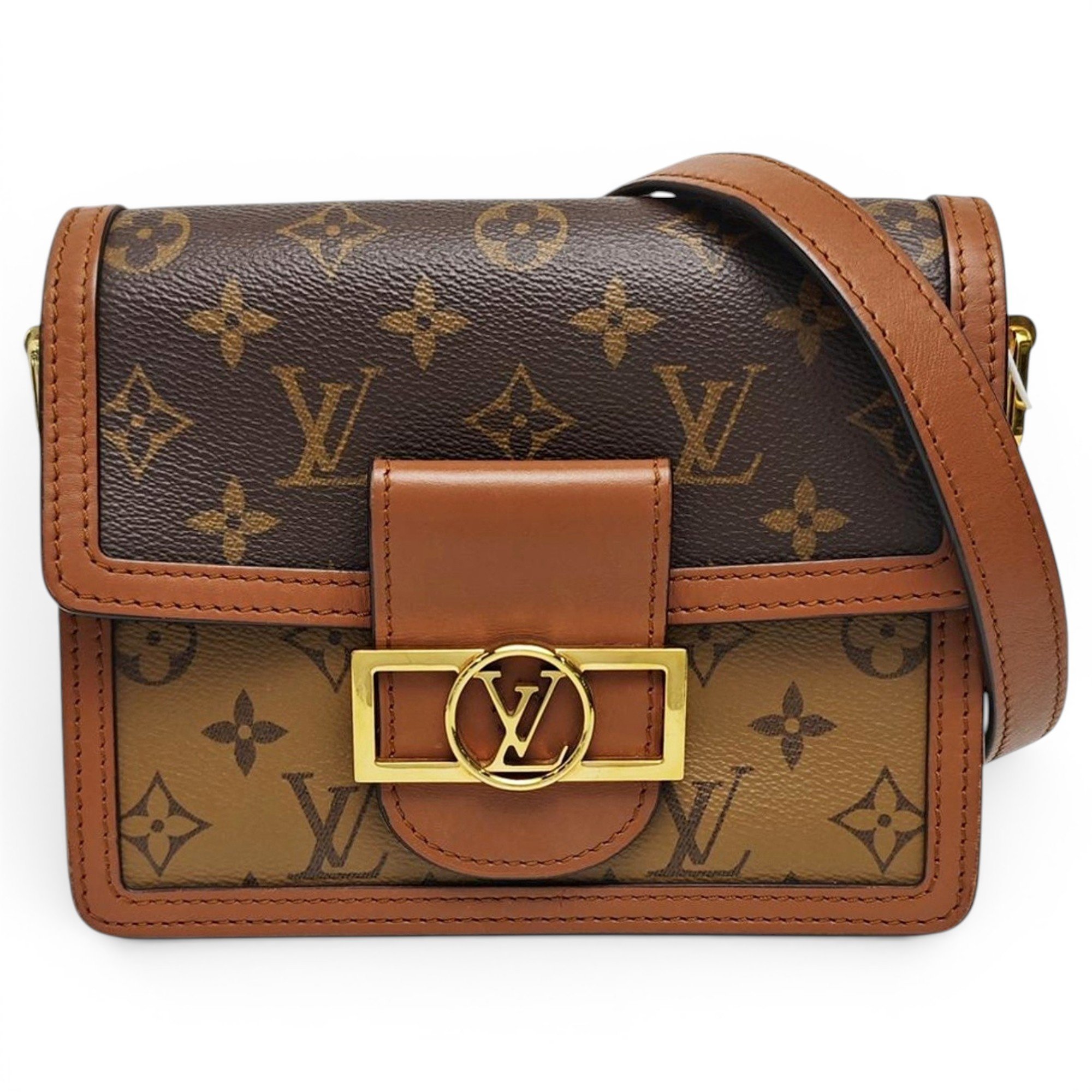 Dauphine leather handbag