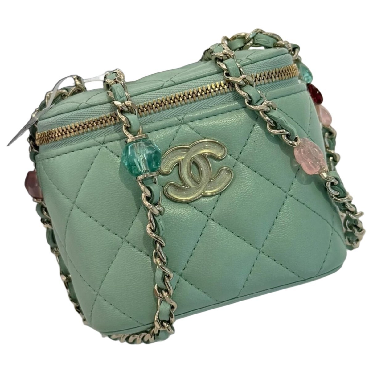 Trendy CC Vanity leather handbag