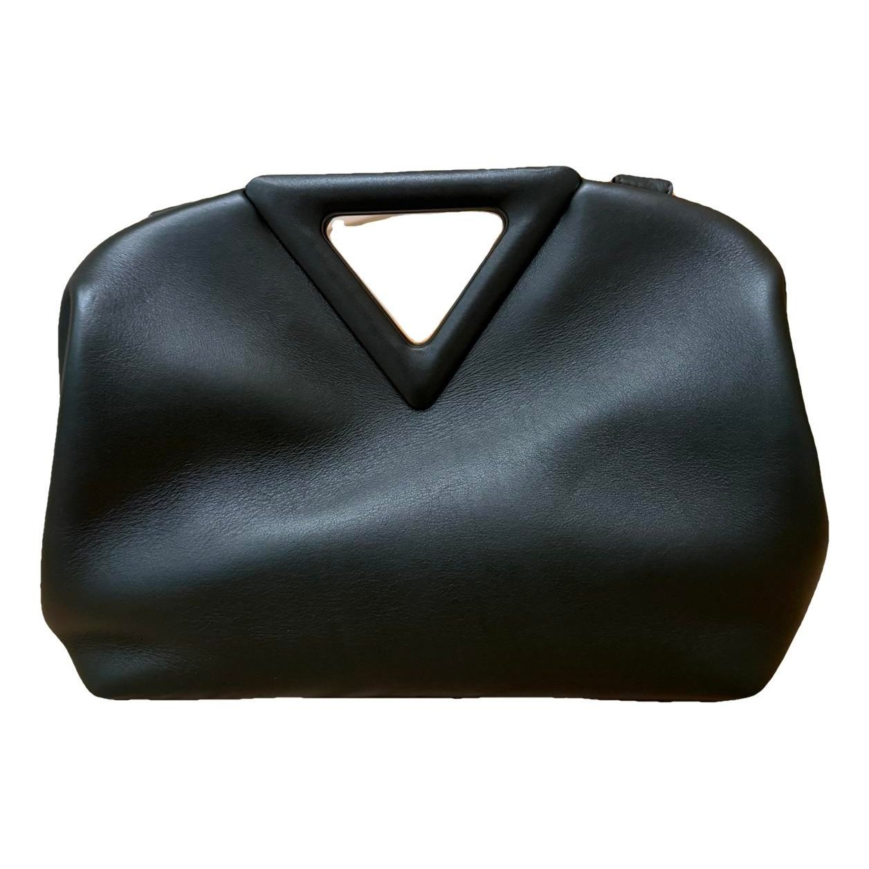 Point leather handbag