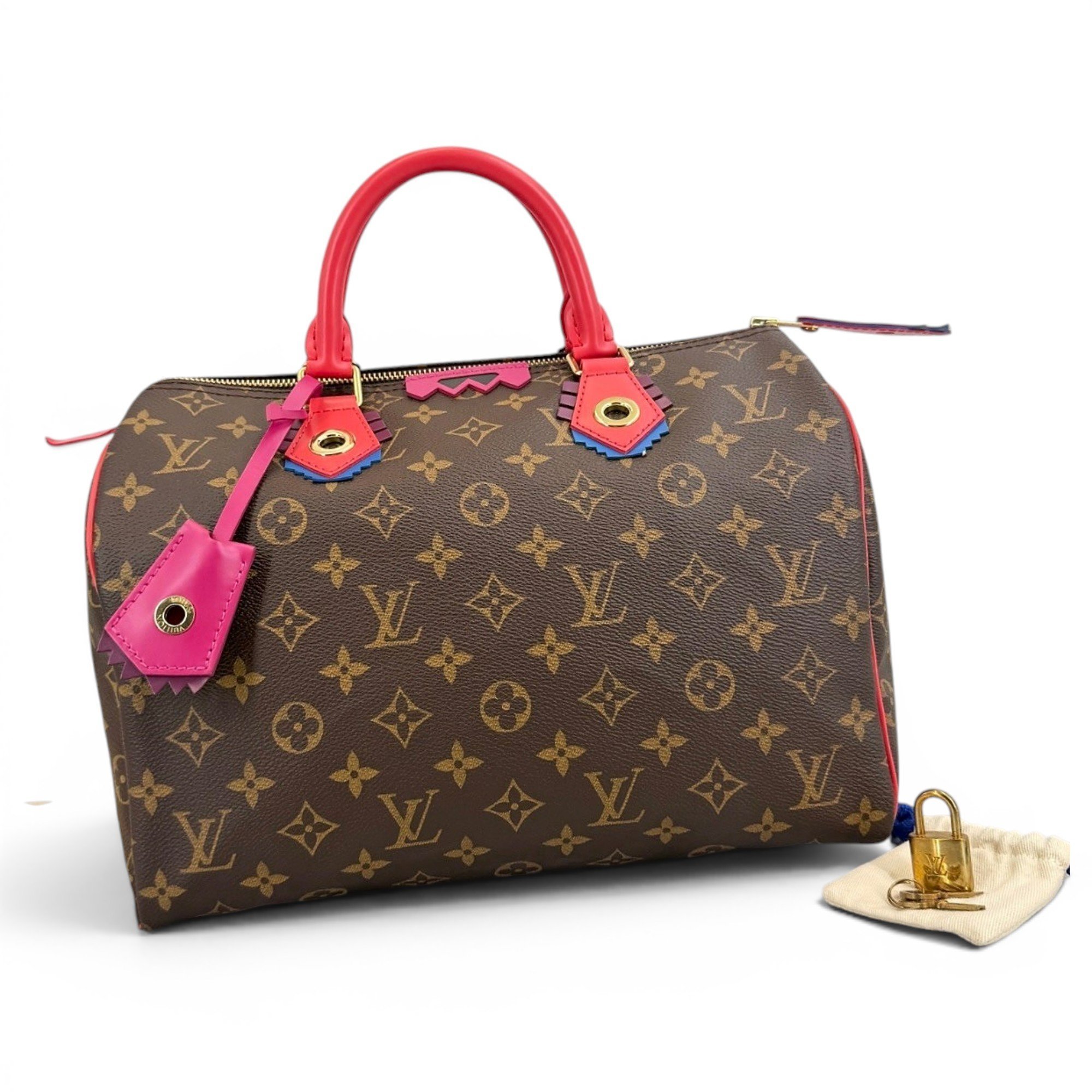 Speedy leather handbag