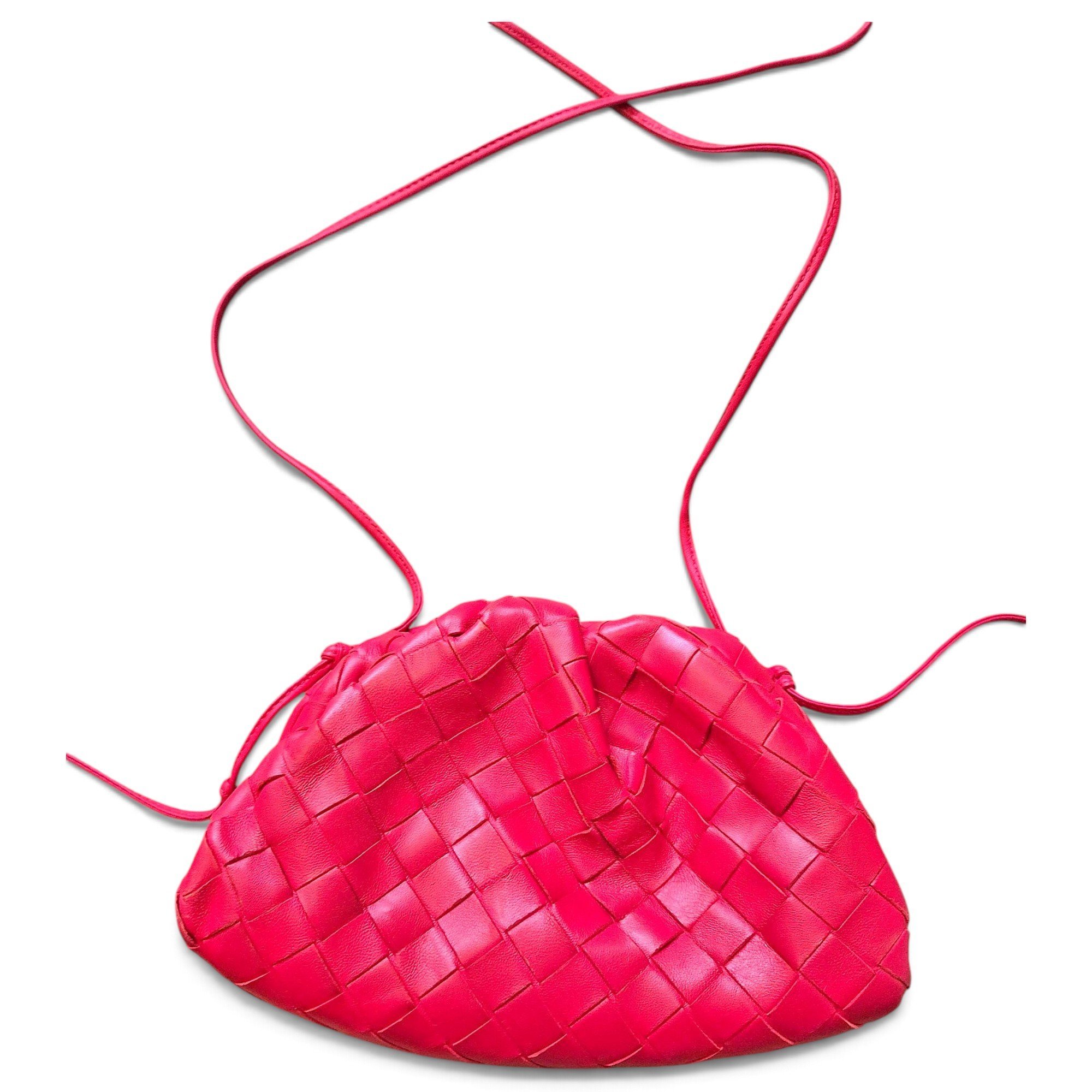 Pouch leather crossbody bag