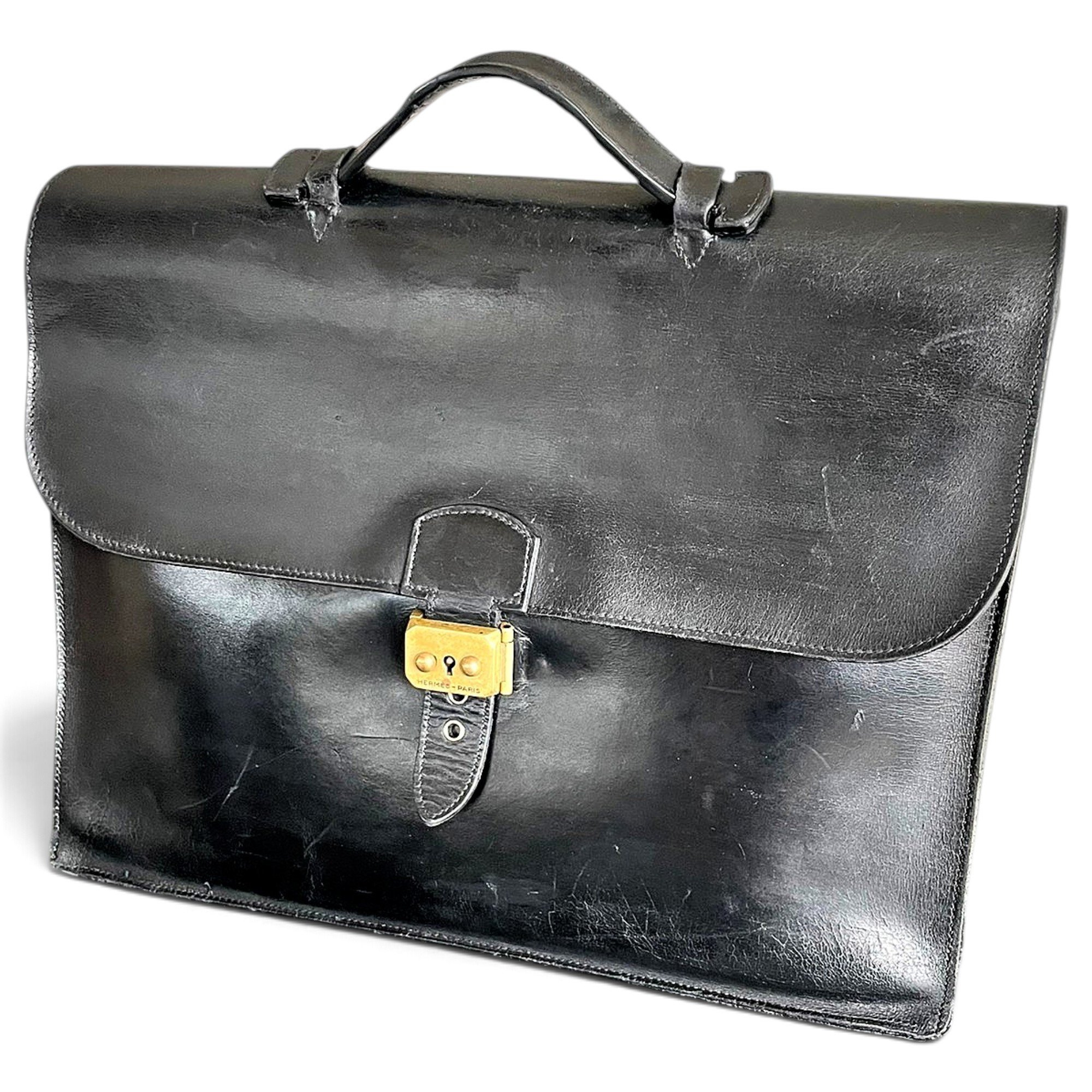 Leather satchel