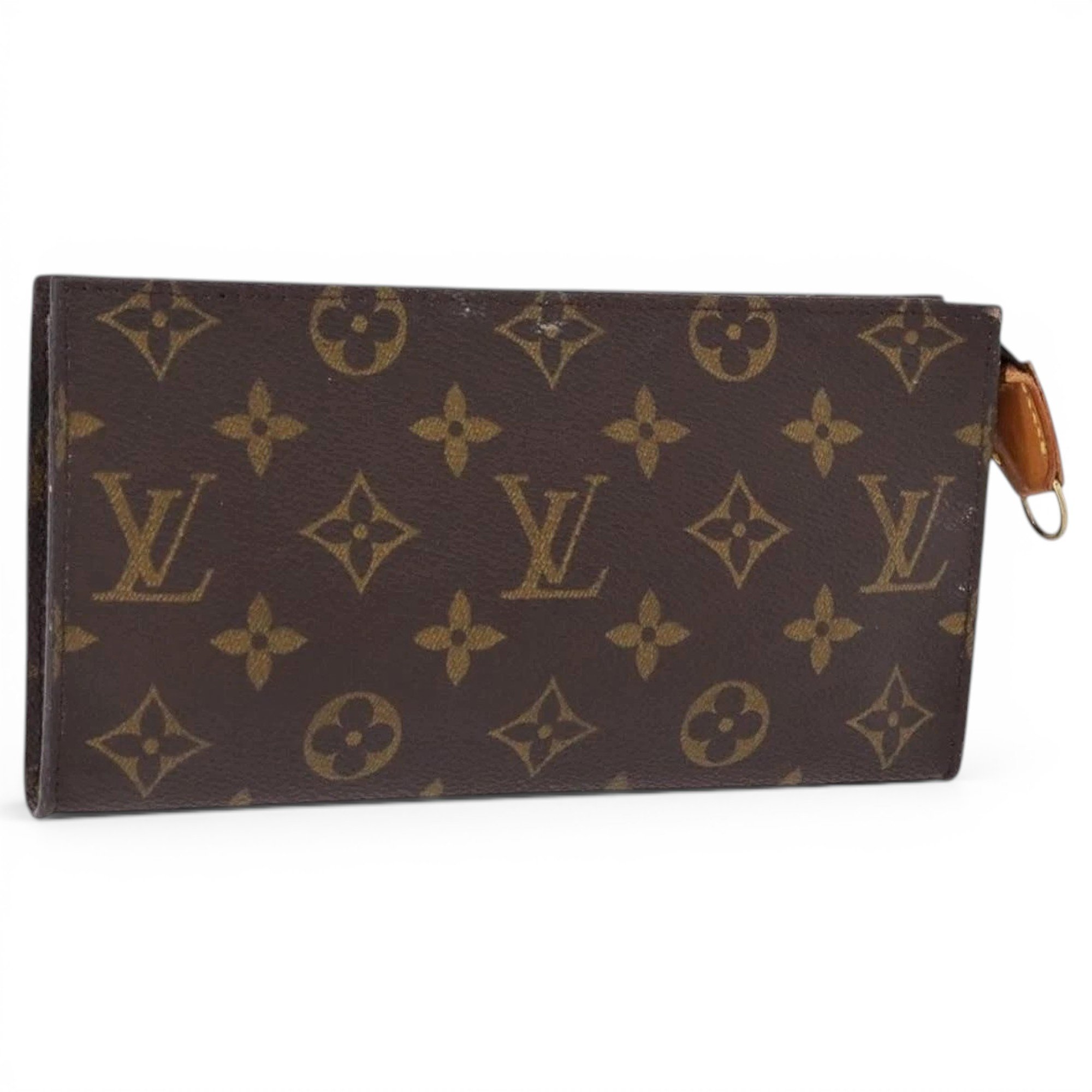 Leather clutch bag