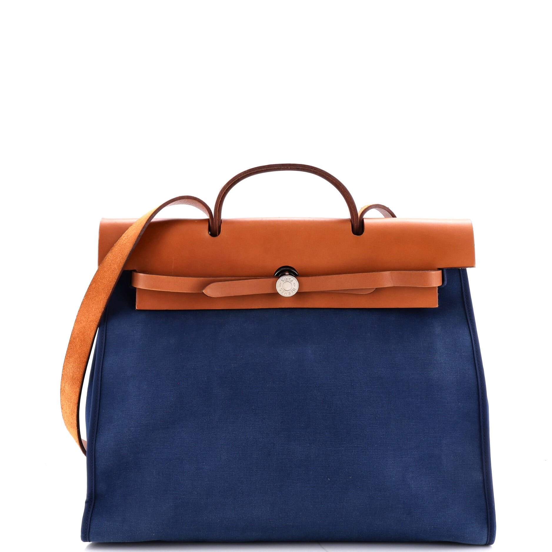 Herbag Zip Leather and Toile 39