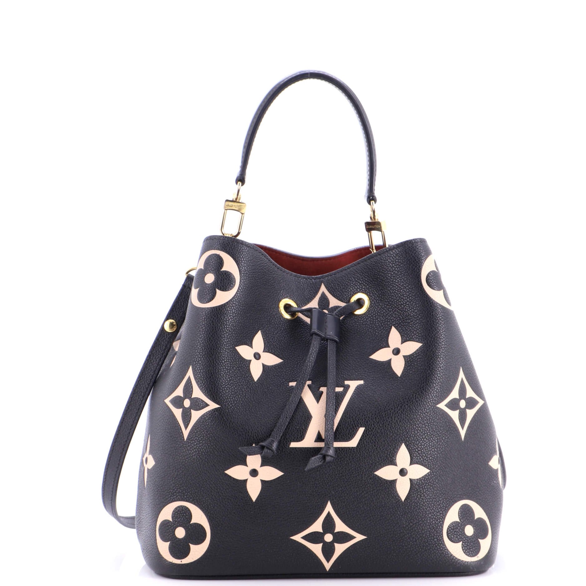 Louis Vuitton NeoNoe Handbag Bicolor Monogram Empreinte Giant MM
