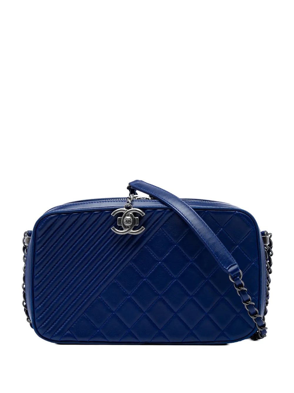2014-2015 Large Quilted Lambskin Coco Boy Camera Bag crossbody bag
