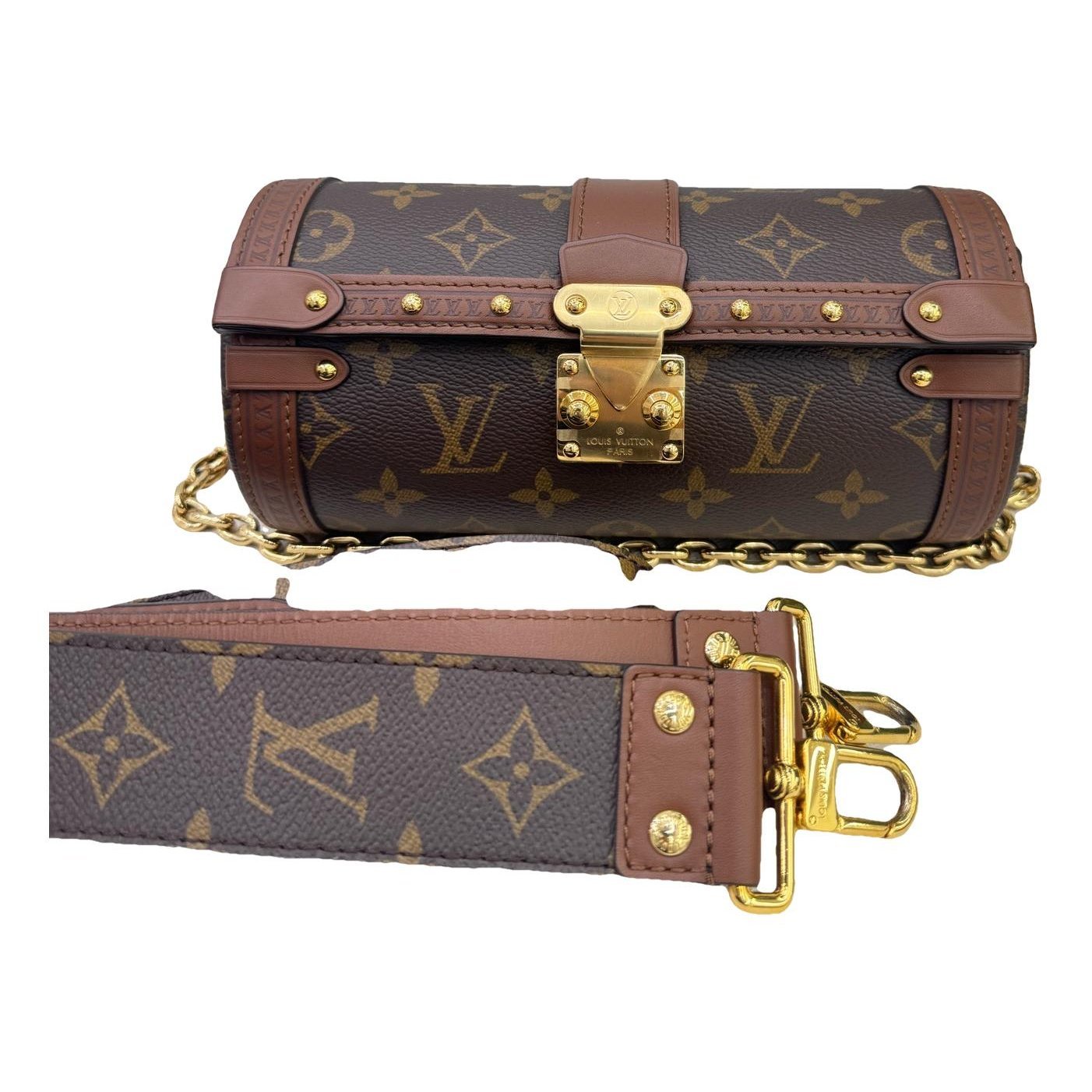 Papillon Trunk leather handbag