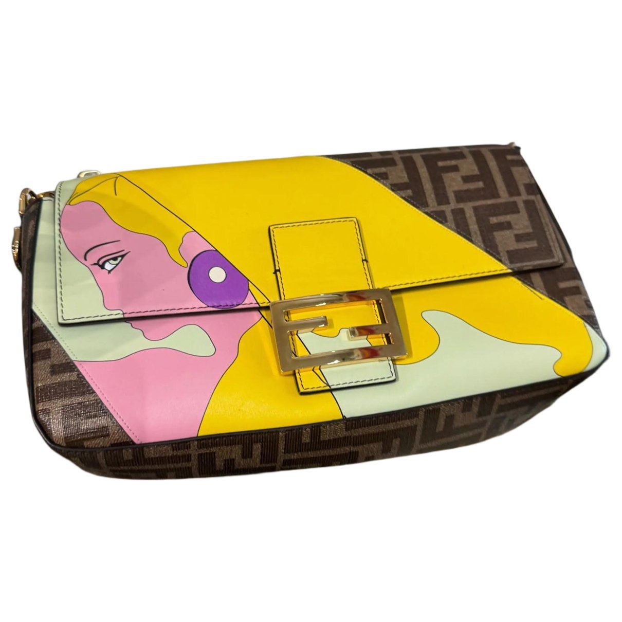 Baguette vinyl handbag